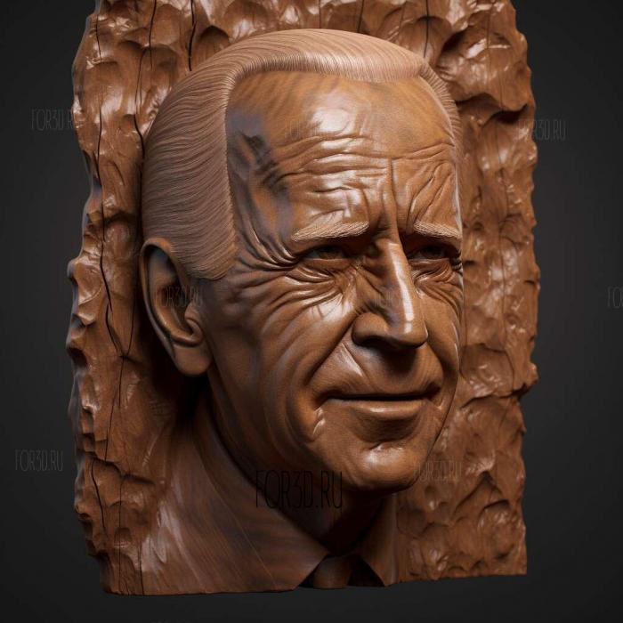 joe biden 2 stl model for CNC